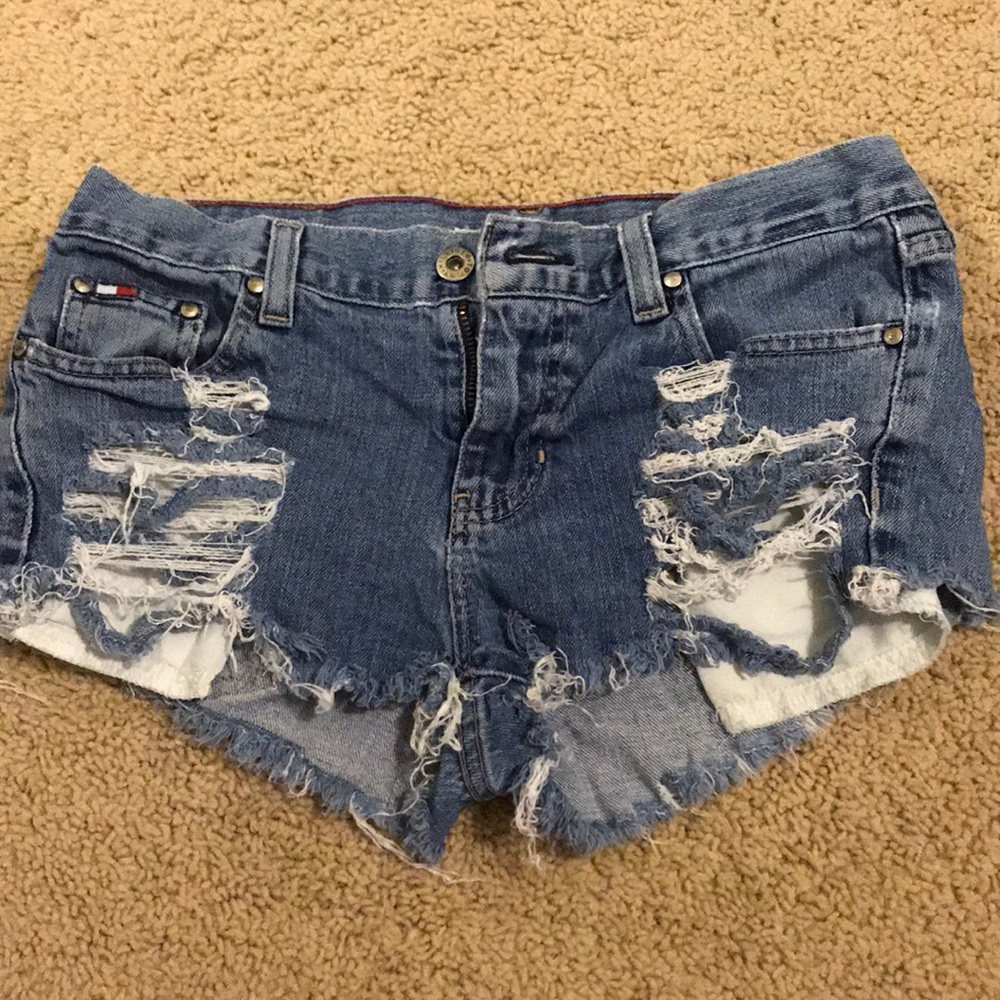 Tommy Hilfiger grayed denim shorts